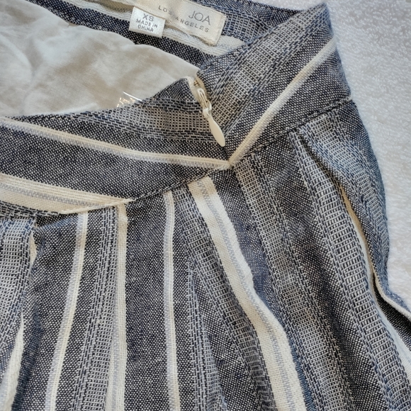 🆕JOA | Striped Linen Chambray Skirt Size XS - Picture 3 of 9